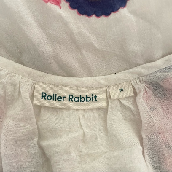 Roller Rabbit Dakota Sanu Floral Maxi Dress Size Medium - Picture 3 of 5